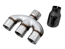 画像をギャラリービューアに読み込む, AWE Tuning Honda Civic Si 10th Gen 1.5L Turbo Dual-to-Triple Tip Conversion Kit - Diamond Black Tip