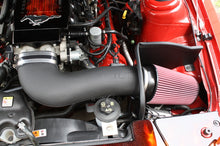 画像をギャラリービューアに読み込む, JLT 05-09 Ford Mustang GT Series 3 Black Textured Cold Air Intake Kit w/Red Filter - Tune Req