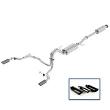 画像をギャラリービューアに読み込む, Ford Racing 15-18 F-150 5.0L Cat-Back Touring Exhaust System - Rear Exit Carbon Fiber Tips