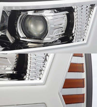 画像をギャラリービューアに読み込む, AlphaRex 07-13 Chevy 1500HD PRO-Series Proj Headlights Plank Style Chrome w/Activ Light/Seq Signal