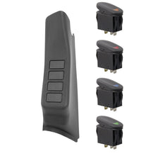 画像をギャラリービューアに読み込む, Rugged Ridge A-Pillar 4 Switch Pod Kit Black LHD 11-18 JK
