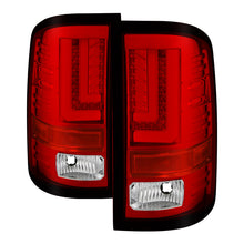 画像をギャラリービューアに読み込む, Spyder GMC Sierra 2016-2017 Light Bar LED Tail Lights - Red Clear ALT-YD-GS16-LED-RC