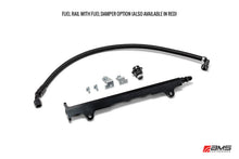 画像をギャラリービューアに読み込む, AMS Performance 08-15 Mitsubishi EVO X CNC Machined Aluminum Fuel Rail w/Pulsation Dampener - Red