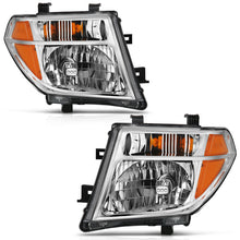 画像をギャラリービューアに読み込む, ANZO 2005-2008 Nissan Pathfinder Crystal Headlight Chrome Amber (OE Replacement)
