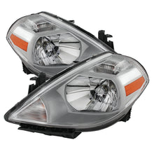 画像をギャラリービューアに読み込む, xTune Nissan Versa 07-12 Crystal Headlights Chrome HD-JH-NV07-AM-C