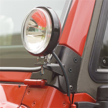 画像をギャラリービューアに読み込む, Rugged Ridge 97-06 Jeep Wrangler TJ Windshield Hinge Light Brackets Black