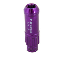 画像をギャラリービューアに読み込む, NRG 700 Series M12 X 1.5 Steel Lug Nut w/Dust Cap Cover Set 21 Pc w/Locks &amp; Lock Socket - Purple