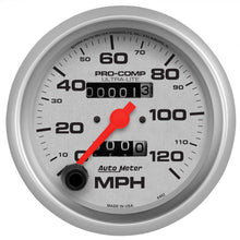 画像をギャラリービューアに読み込む, Autometer Ultra-Lite 3-3/8 inch 120 MPH Mechanical In Dash Speedometer