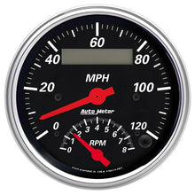 画像をギャラリービューアに読み込む, AutoMeter Gauge Tach/Speedo 3-3/8in. 120MPH &amp; 8K RPM Elec. Program. Designer Blk