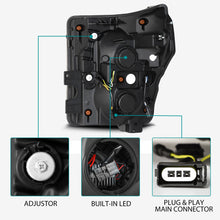画像をギャラリービューアに読み込む, AlphaRex 11-16 Ford F-350 SD LUXX LED Proj Headlights Plank Style Black w/Activ Light/Seq Signal