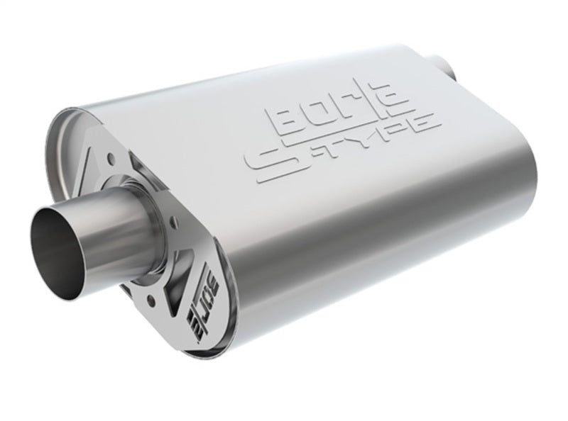 Borla S-Type CrateMuffler 2.25in Offset-In/Center-Out (For Small Block Ford Stock Output 289/302)