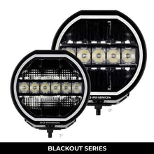 画像をギャラリービューアに読み込む, Go Rhino Xplor Blackout Series Maxline LED Hi/Low Beam w/Multi DRL (Surface Mount) 9in. - Blk