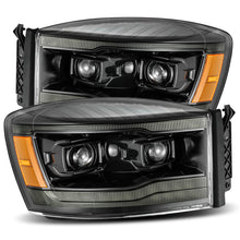画像をギャラリービューアに読み込む, AlphaRex 06-08 Dodge Ram 1500HD LUXX LED Projector Headlights Plank Style Alpha Blk w/Seq Signal/DRL