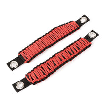 画像をギャラリービューアに読み込む, Rugged Ridge Paracord A-Pillar Grab Handle Red 07-18 Jeep Wrangler JK