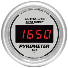 画像をギャラリービューアに読み込む, Autometer Ultra-Lite 52MM 0-2000 Degree Digital Pyrometer