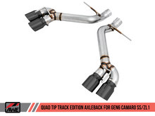 画像をギャラリービューアに読み込む, AWE Tuning 16-19 Chevrolet Camaro SS Axle-Back Exhaust - Track Edition (Quad Diamond Black Tips)