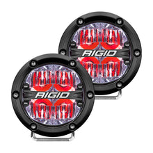 画像をギャラリービューアに読み込む, Rigid Industries 360-Series 4in LED Off-Road Drive Beam - Red Backlight (Pair)