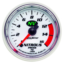 画像をギャラリービューアに読み込む, Autometer 2-1/16in 0-1600 PSI Full Sweep Digital Stepper Motor Nitrous Pressure Gauge