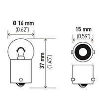 画像をギャラリービューアに読み込む, Hella Bulb 57 12V 3W BA9s G4.5