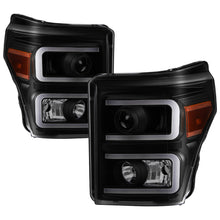 画像をギャラリービューアに読み込む, xTune Ford Super Duty 11-16 Projector Headlights Light Bar DRL Black Smoked PRO-JH-FS11-LBBRL-BSM