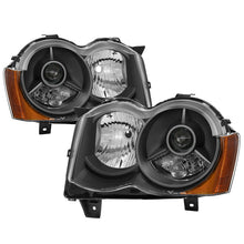 画像をギャラリービューアに読み込む, xTune Jeep Grand Cherokee 08-10 OEM Style Projector Headlights - Black PRO-JH-JGC08-AM-BK