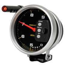 画像をギャラリービューアに読み込む, Autometer Pro-Comp 5 inch 9000 RPM Dual Range w/ Shift-Lite and Memory Tach