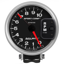 画像をギャラリービューアに読み込む, AutoMeter Gauge Tachometer 5in. 10K RPM Pedestal W/ Red Line Sport-Comp