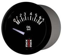 画像をギャラリービューアに読み込む, Autometer Stack 52mm 0-7 Bar M10 (M) Electric Oil Pressure Gauge - Black