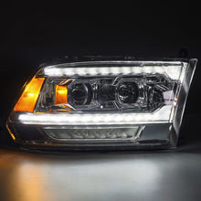 画像をギャラリービューアに読み込む, AlphaRex 09-18 Ram 1500 PRO-Series Proj Headlights Chrome w/ Sequential Signal and Top/Middle DRL