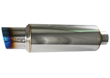 画像をギャラリービューアに読み込む, Injen 3.00 Universal Muffler w/Titanium burnt rolled Tip and stainless steel resonated inner wall
