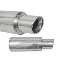 画像をギャラリービューアに読み込む, Injen 2 3/8 Universal Muffler w/Stainless Steel resonated rolled tip (Injen embossed logo)