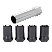 画像をギャラリービューアに読み込む, McGard Wheel Lock Nut Set - 4pk. (Tuner / Cone Seat) M12X1.25 / 13/16 Hex / 1.24in. Length - Black