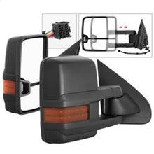 画像をギャラリービューアに読み込む, xTune Chevy Silverado 14-16 Heated Amber LED Signal Telescoping Mirrors MIR-CSIL14S-G2-PWH-AM-SET