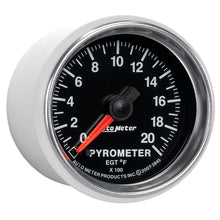 画像をギャラリービューアに読み込む, Autometer GS 0-2000 degree F Full Sweep Electronic Pyrometer Gauge
