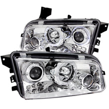 画像をギャラリービューアに読み込む, ANZO 2006-2010 Dodge Charger Projector Headlights w/ Halo Chrome