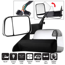 画像をギャラリービューアに読み込む, xTune Dodge Ram 1500 09-12 L&amp;R Manual Extendable Power Heated Adjust Mirror MIR-DRAM10-PW-SET
