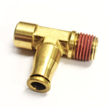 画像をギャラリービューアに読み込む, Ridetech Airline Fitting Compressor Tee 1/4in NPT x 1/8in Female NPT x 1/4in Airline