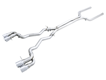 画像をギャラリービューアに読み込む, AWE Tuning 18-19 BMW M5 (F90) 4.4T AWD Cat-Back Exhaust - Track Edition (Chrome Silver Tips)