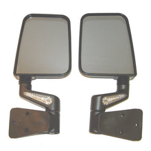 画像をギャラリービューアに読み込む, Rugged Ridge 87-02 Jeep Wrangler YJ/TJ Black Heated Door Mirror Kit w/ LED Signals