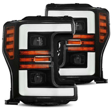 画像をギャラリービューアに読み込む, AlphaRex 17-19 Ford F-250 SD PRO-Series Proj Headlight Plnk Style Matte Blk w/Activ Light/Seq Signal