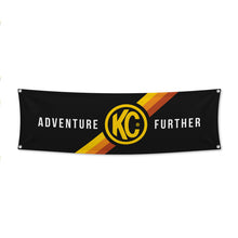 画像をギャラリービューアに読み込む, KC HiLiTES 17in. x 60in. Banner - Black w/Yellow
