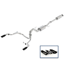 画像をギャラリービューアに読み込む, Ford Racing 15-18 F-150 5.0L Cat-Back Sport Exhaust System - Rear Exit Black Chrome Tips