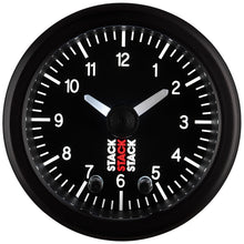 画像をギャラリービューアに読み込む, Autometer Stack Analog Clock Gauge - Black