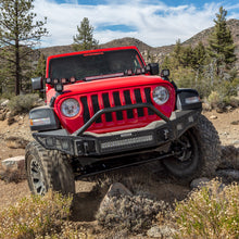 画像をギャラリービューアに読み込む, Go Rhino 07-20 Jeep Wrangler JL/JLU/JK/JKU/Gladiator JT Rockline Full Width Bumper w/ Overrider