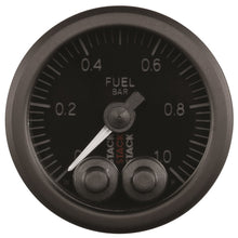 画像をギャラリービューアに読み込む, Autometer Stack 52mm 0-1 Bar M10 Male Pro-Control Fuel Pressure Gauge - Black