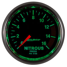 画像をギャラリービューアに読み込む, Autometer GS 2 1/16in. 1600PSI Nitrous Fuel Pressure Gauge