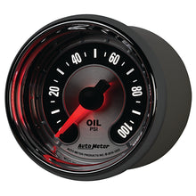 画像をギャラリービューアに読み込む, Autometer American Muscle 52mm Full Sweep Electric 0-100 PSI Oil Pressure Gauge
