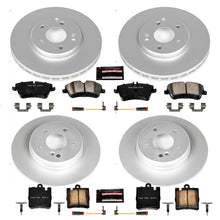 画像をギャラリービューアに読み込む, Power Stop 2003 Mercedes-Benz C230 Front &amp; Rear Z23 Coated Brake Kit