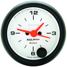 画像をギャラリービューアに読み込む, Autometer Phantom 52mm 12V Electronic Clock Gauge