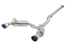 画像をギャラリービューアに読み込む, aFe Takeda 3in. to 2.5in. 304 SS C/B Exhaust 08-15 Mitsubishi EVO I4-2.0L (t) - Blue Flamed Tips